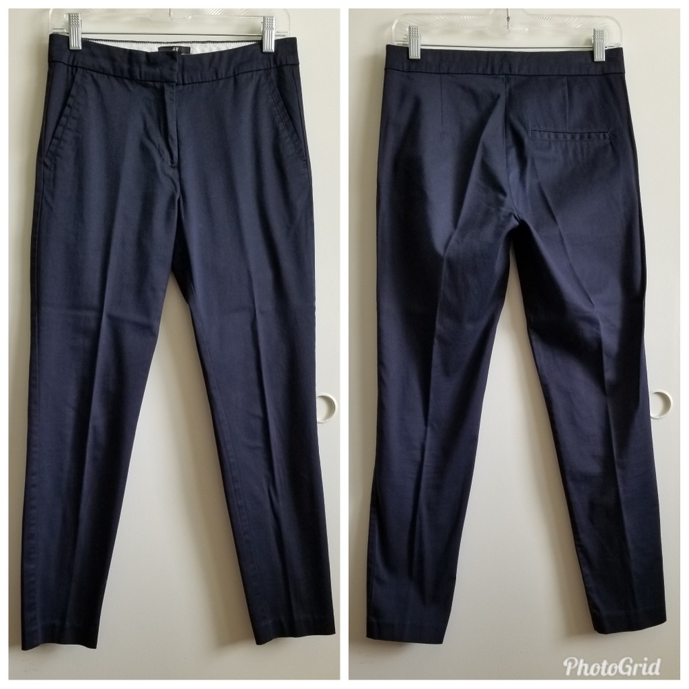H&M dark blue trousers